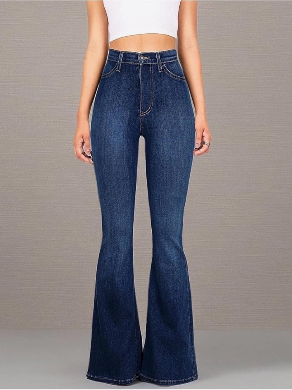 Skirt‎ BL High Waisted Bell Bottom Jeans